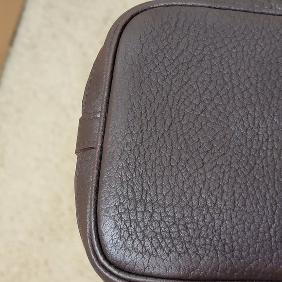 Hermes Petite Saint-Tule PM BROWN Tote Bag Canvas Leather K Engraved - Picture 12 of 16